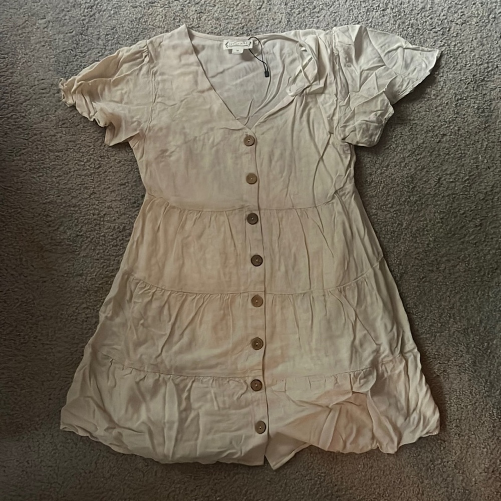 Beige/Tan Mini Dress